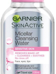Garnier Micellar Water Face Eyes Lips Cleanser and Daily make-up Remover, 100ml