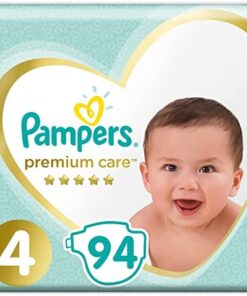 Pampers Premium Care Diapers, Size 4, Maxi, 9-18 Kg - 94 Diapers