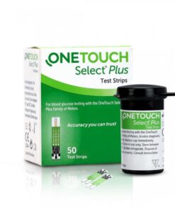 One Touch  Select Plus Blood Glucose Strips - 50 Pcs