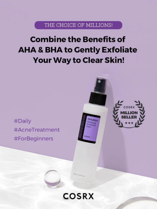 The formulation of AHA+BHA+Purifying Botanical ingredients help to improve skin texture, increase vitality, and control pores. Eliminate impurities, exfoliate, and hydrate all in one step
