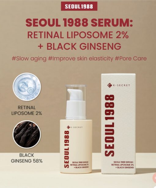 SEOUL 1988 SERUM : RETINAL LIPOSOME 2% + BLACK GINSENG